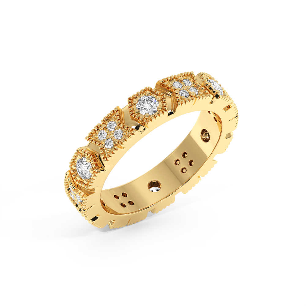 Inel Verigheta Eternity cu Diamante de 0.55ct