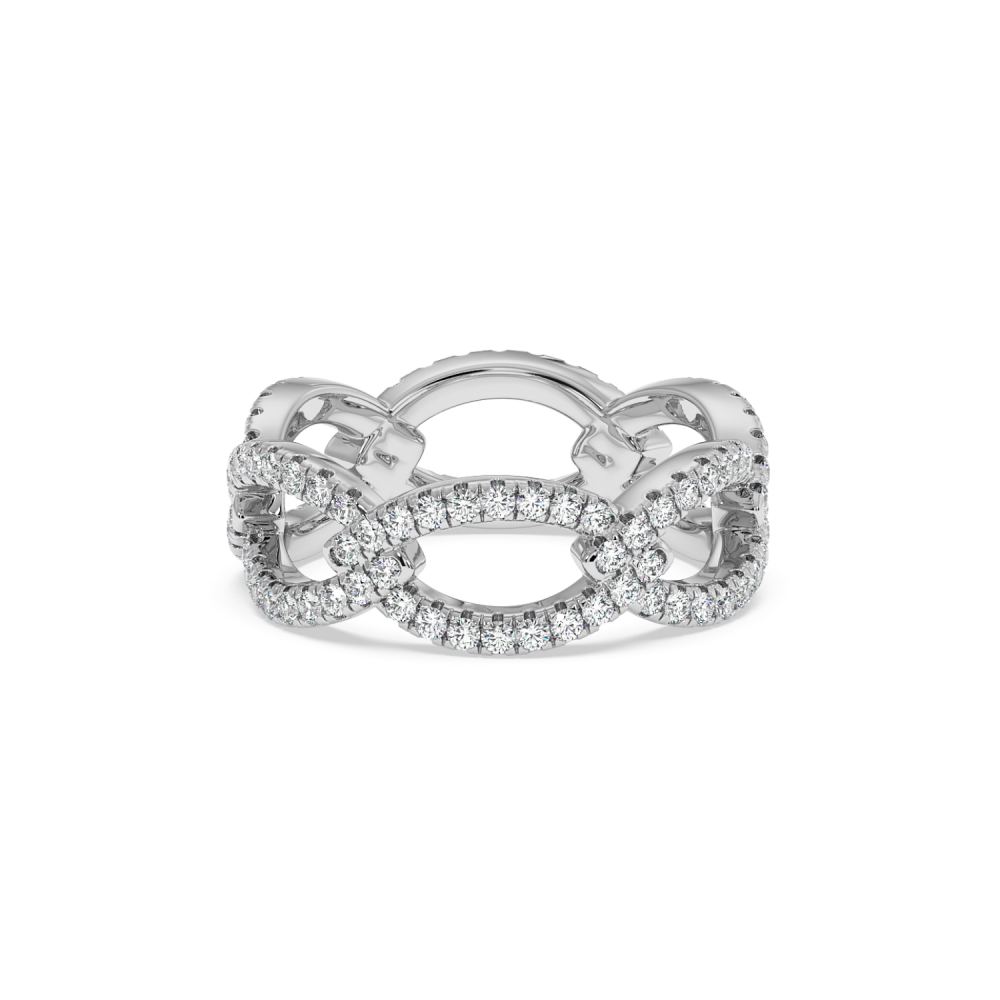 Inel Verigheta Eternity cu Diamante de 0.96ct