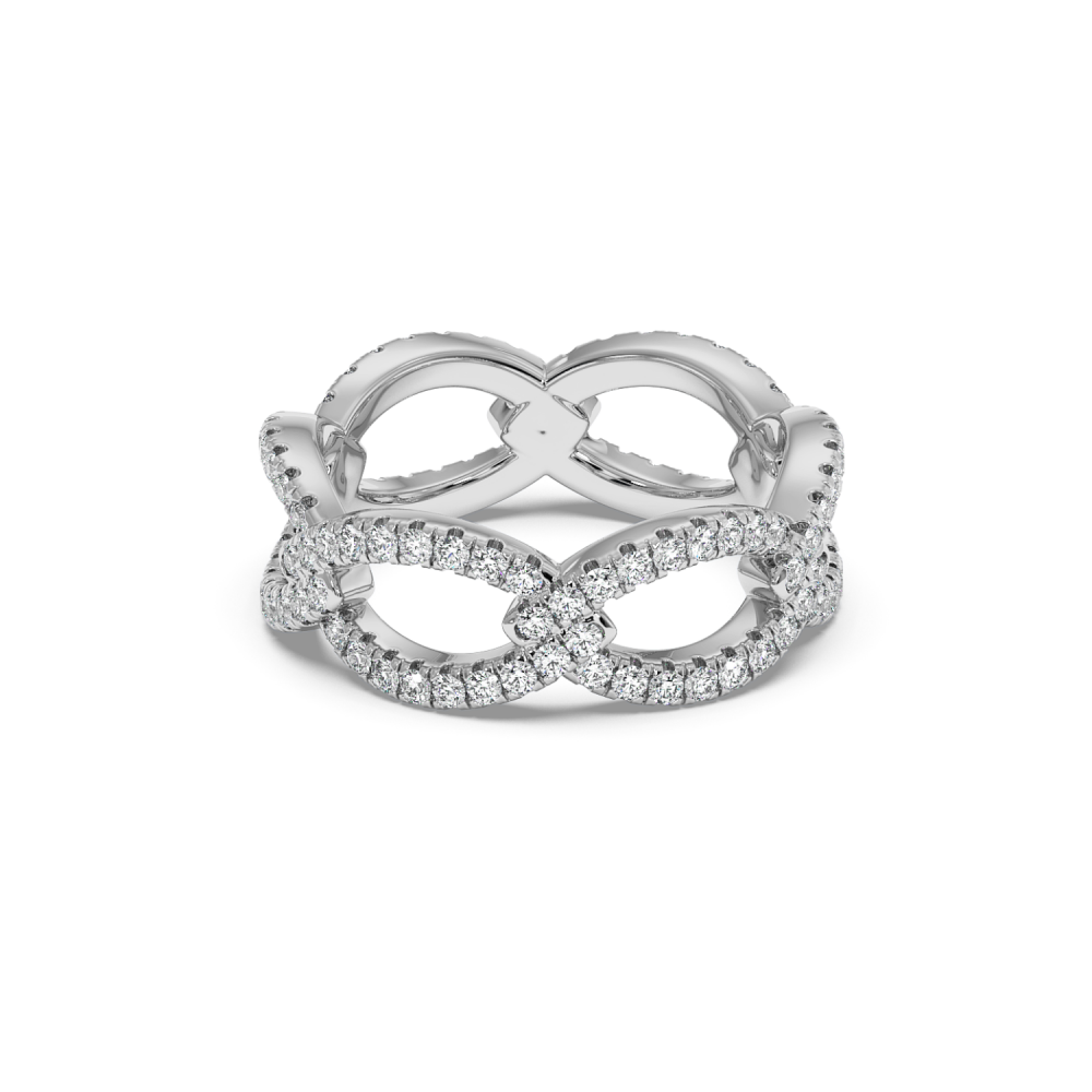 Inel Verigheta Eternity cu Diamante de 0.96ct