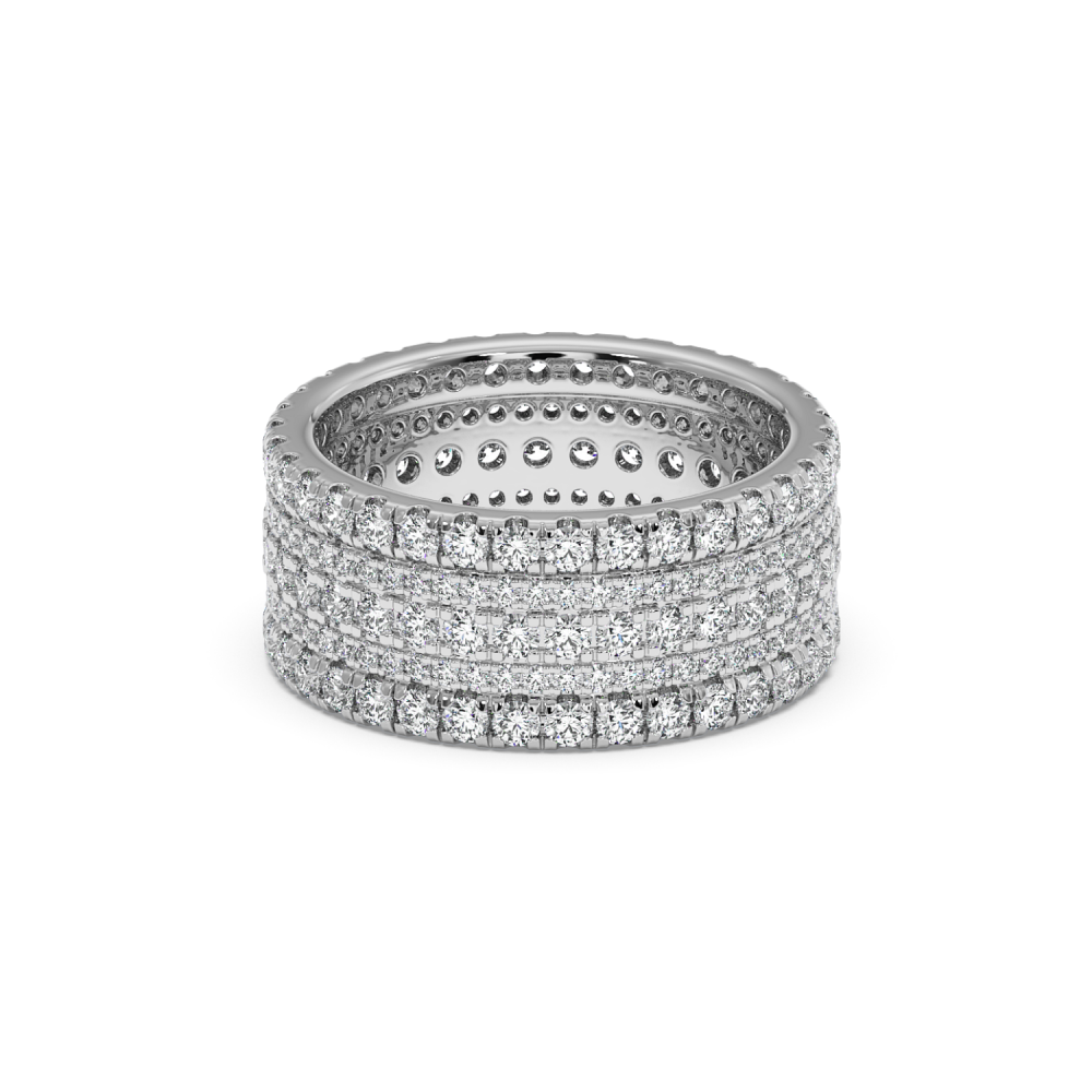 Inel Verigheta Eternity cu Diamante de 2.66ct
