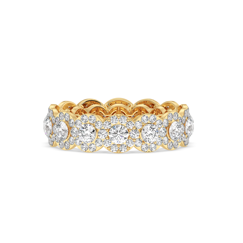 Inel/Verigheta Eternity cu Diamante de 3.02ct