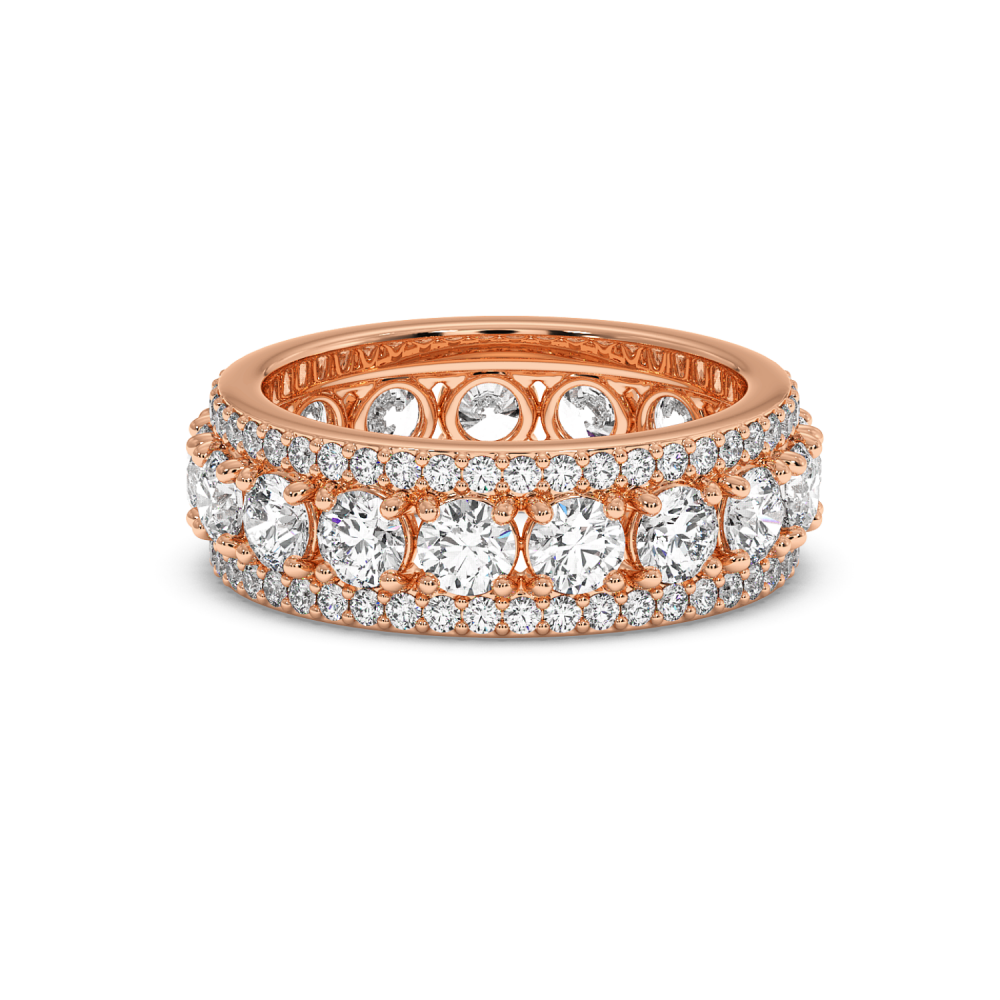 Inel Verigheta Eternity cu Diamante de 3.66ct