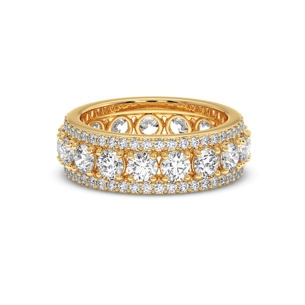 Inel Verigheta Eternity cu Diamante de 3.66ct