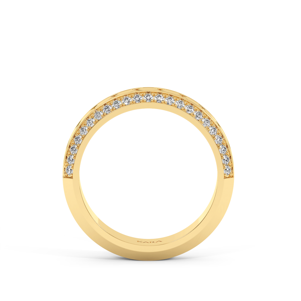 Inel Verigheta Semi Eternity cu Diamante de 0.30ct