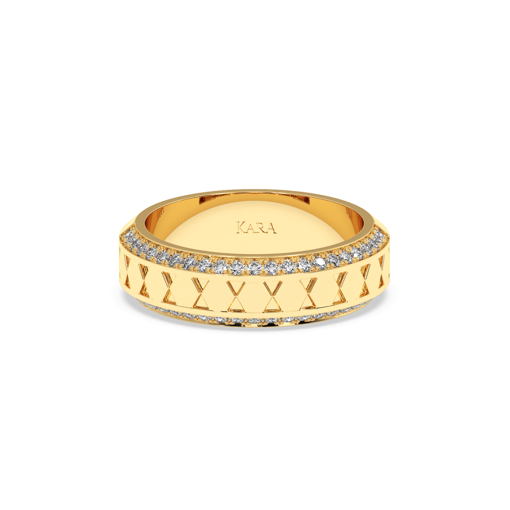 Inel Verigheta Semi Eternity cu Diamante de 0.30ct