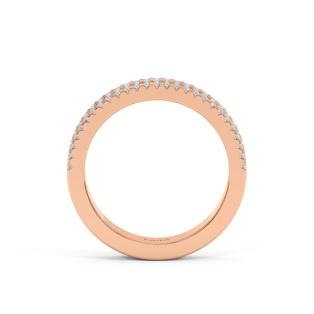 Inel Verigheta Semi Eternity cu Diamante de 0.89ct