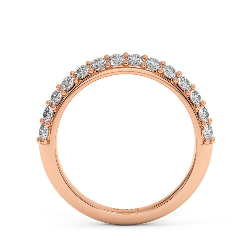 Inel/Verigheta Semi Eternity cu diamante de 0.96ct