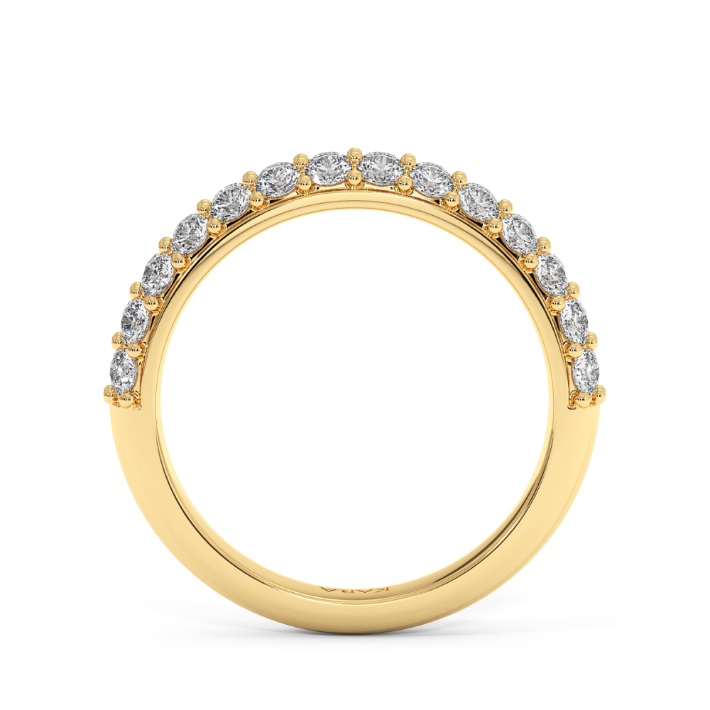 Inel/Verigheta Semi Eternity cu diamante de 0.96ct