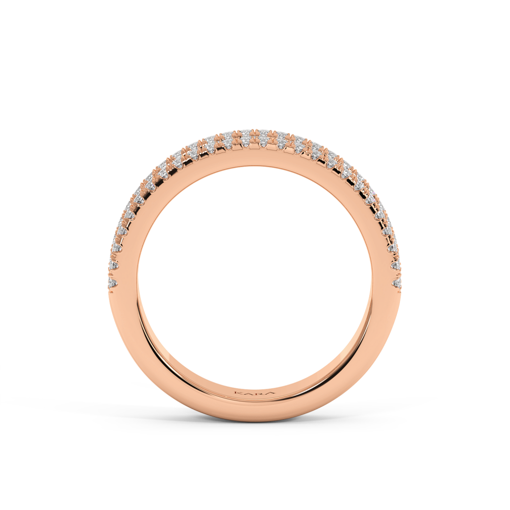 Inel Verigheta Semi Eternity cu Diamante de 1.06ct