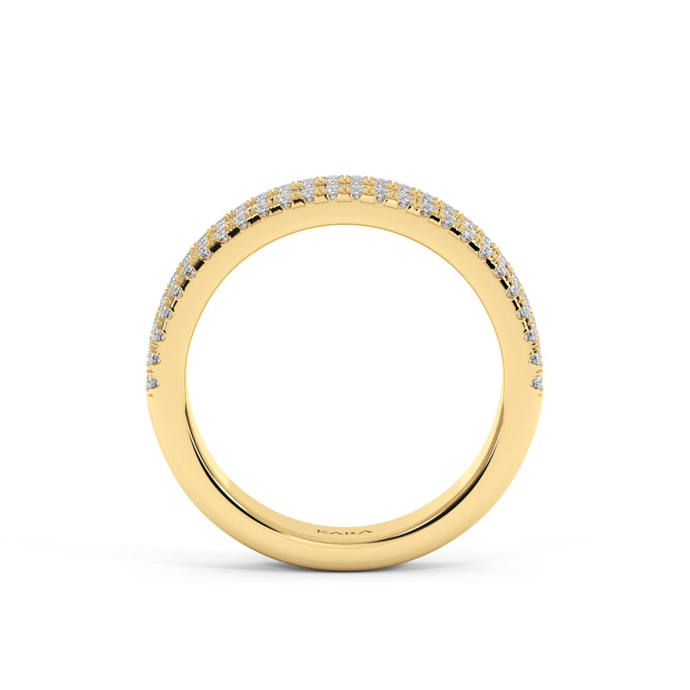 Inel Verigheta Semi Eternity cu Diamante de 1.06ct