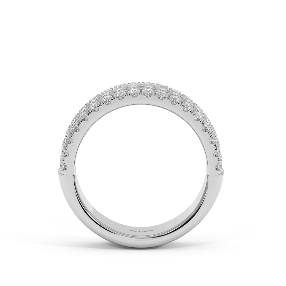 Inel Verigheta Semi Eternity cu Diamante de 1.18ct