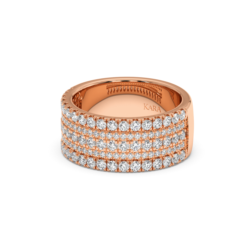 Inel Verigheta Semi Eternity cu Diamante de 1.18ct