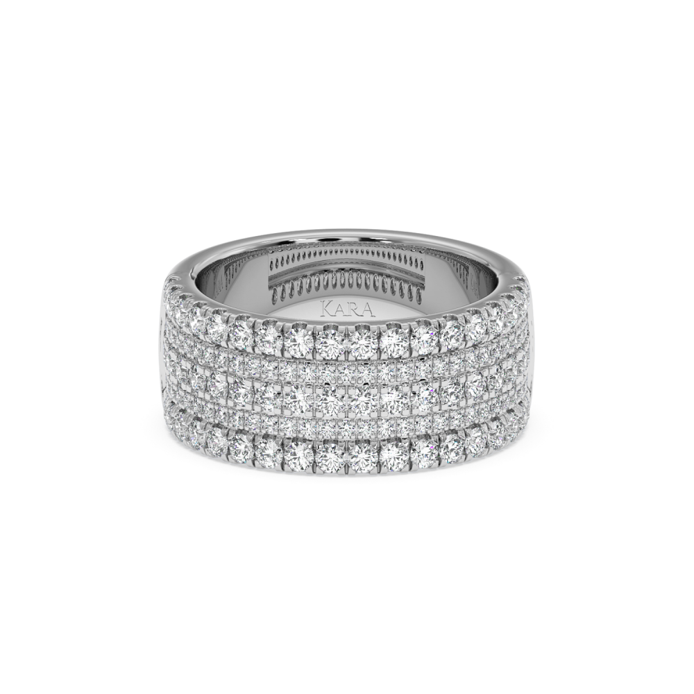 Inel Verigheta Semi Eternity cu Diamante de 1.18ct