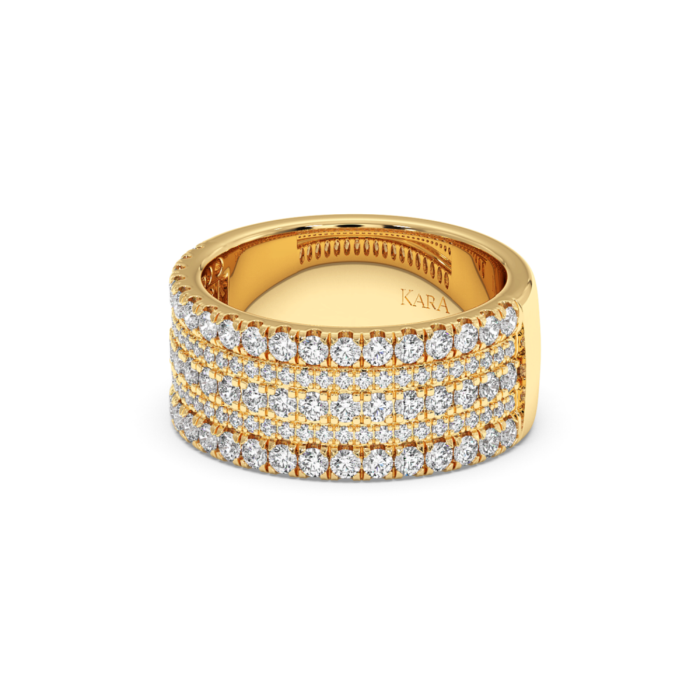 Inel Verigheta Semi Eternity cu Diamante de 1.18ct