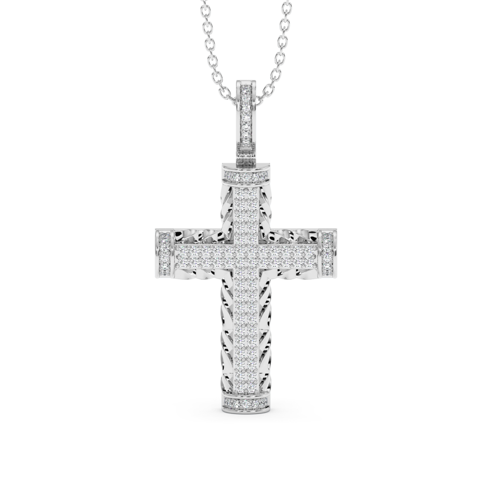 Pandantiv Cruciulita cu Diamante de 0.28ct