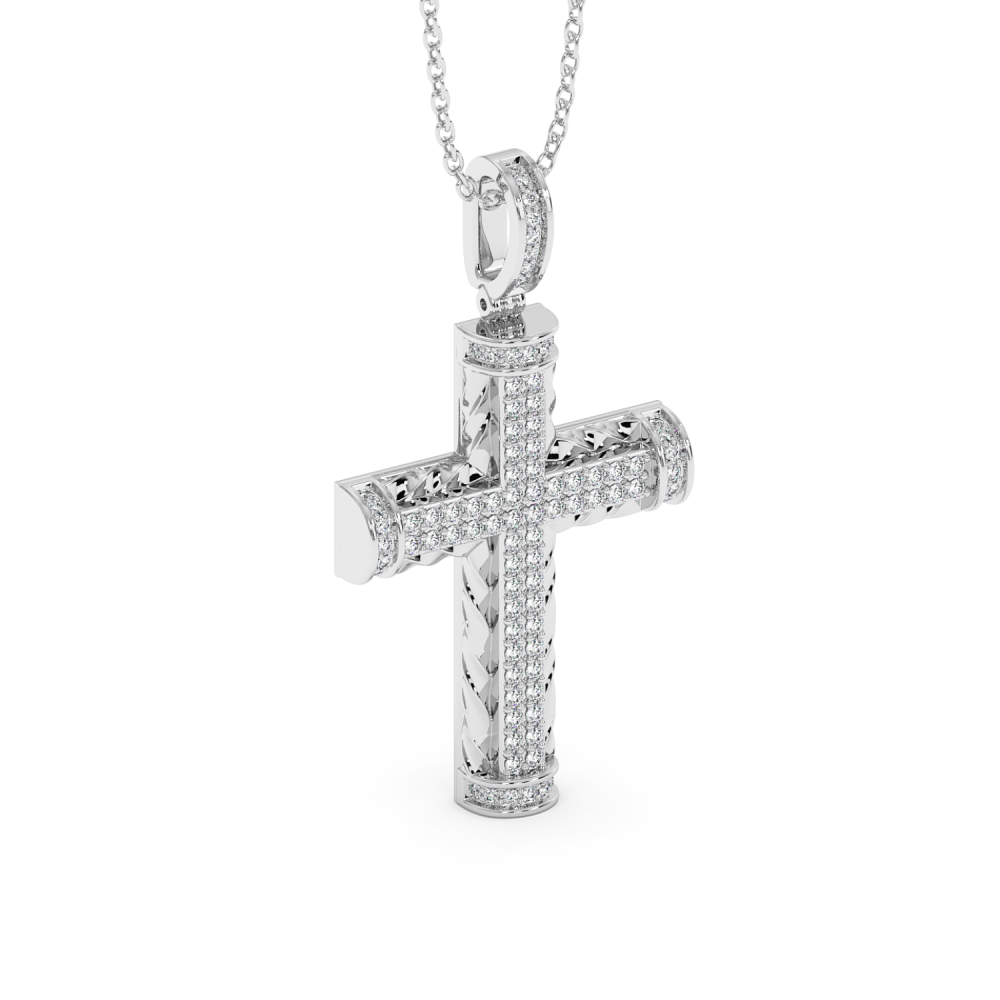 Pandantiv Cruciulita cu Diamante de 0.28ct