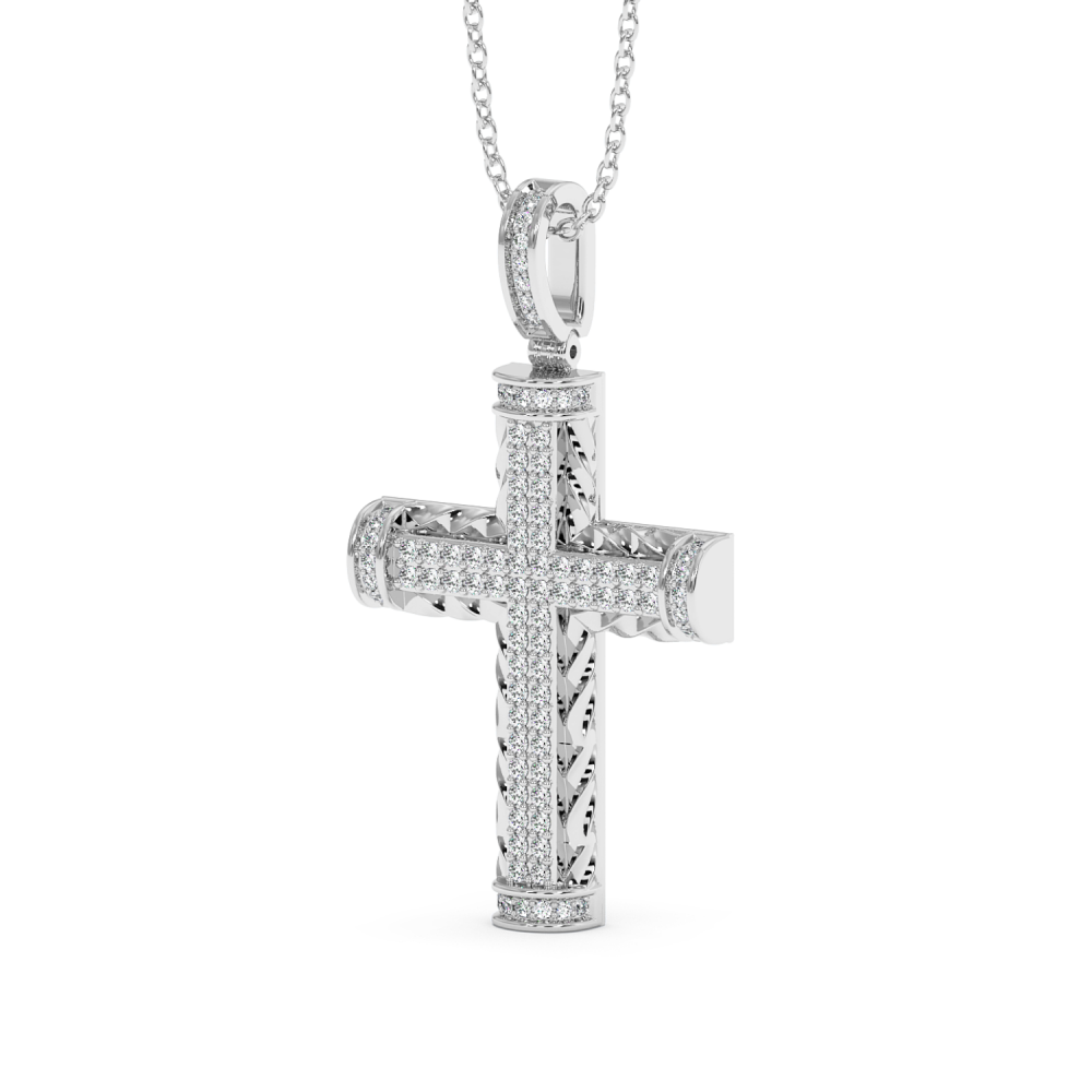 Pandantiv Cruciulita cu Diamante de 0.28ct