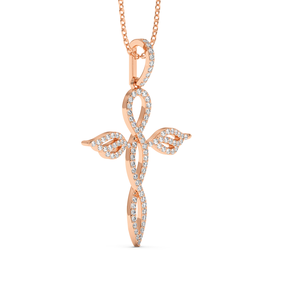 Pandantiv Cruciulita cu Diamante de 0.35ct