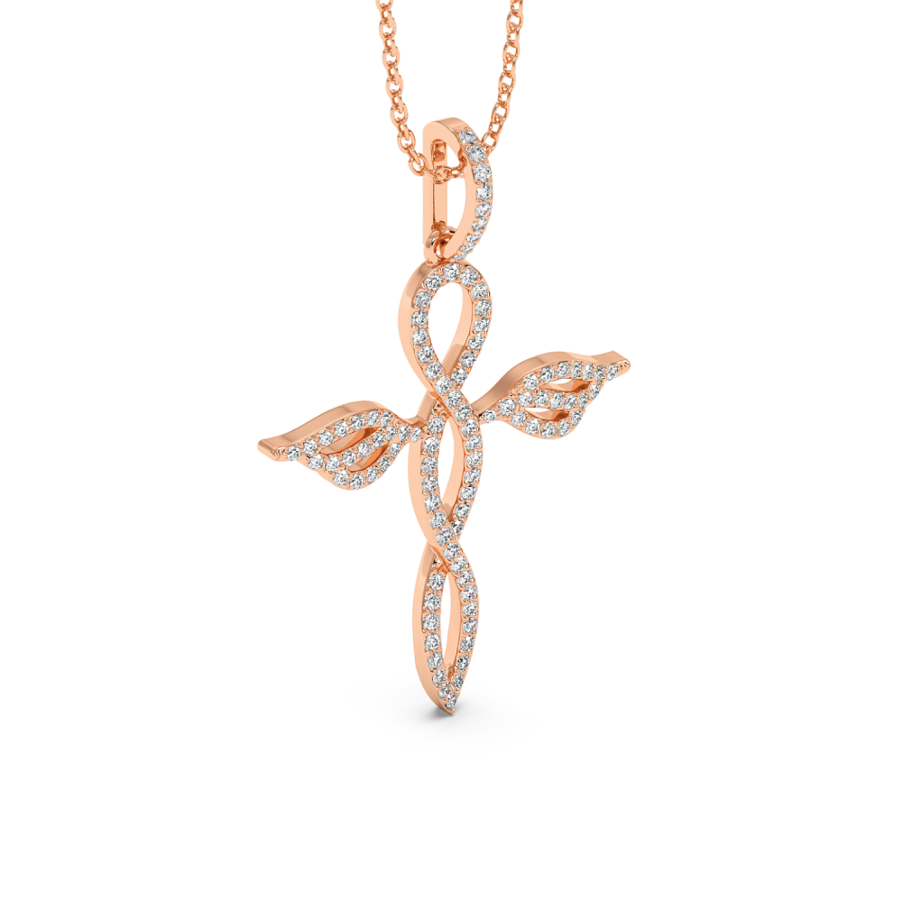 Pandantiv Cruciulita cu Diamante de 0.35ct