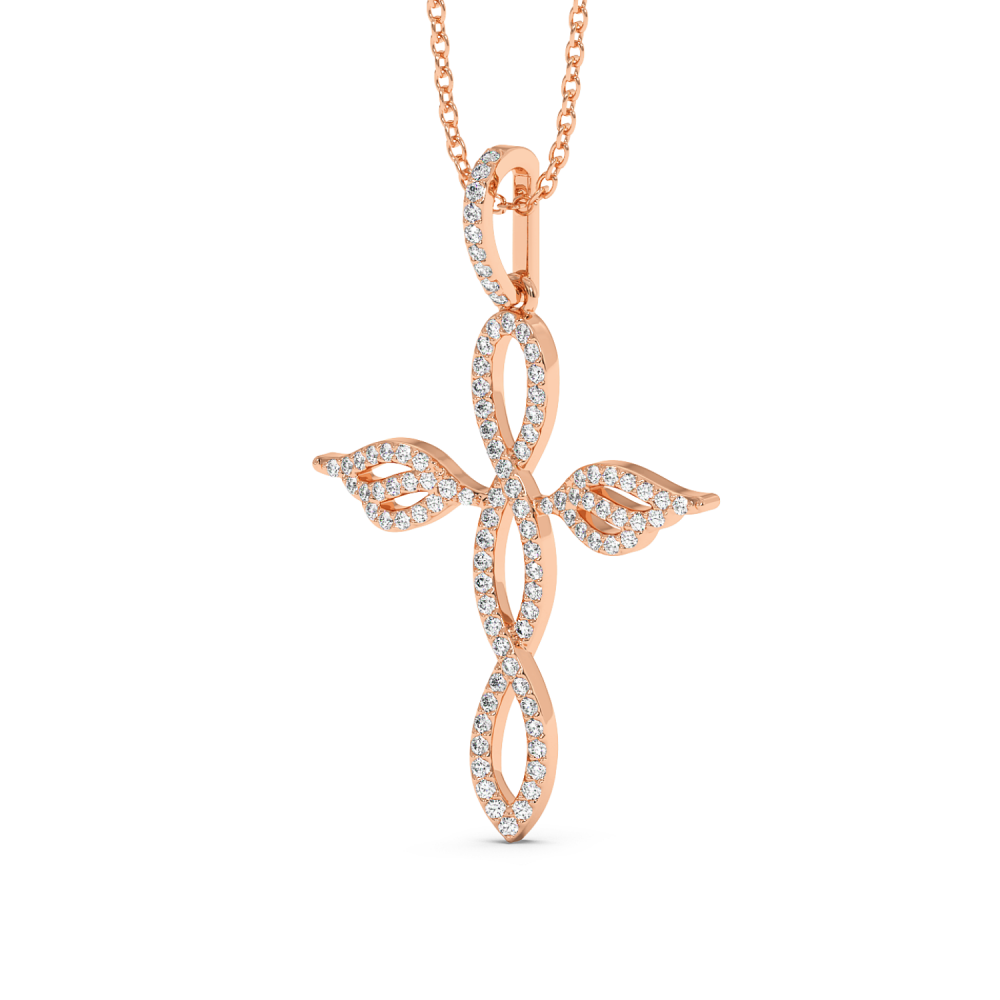 Pandantiv Cruciulita cu Diamante de 0.35ct