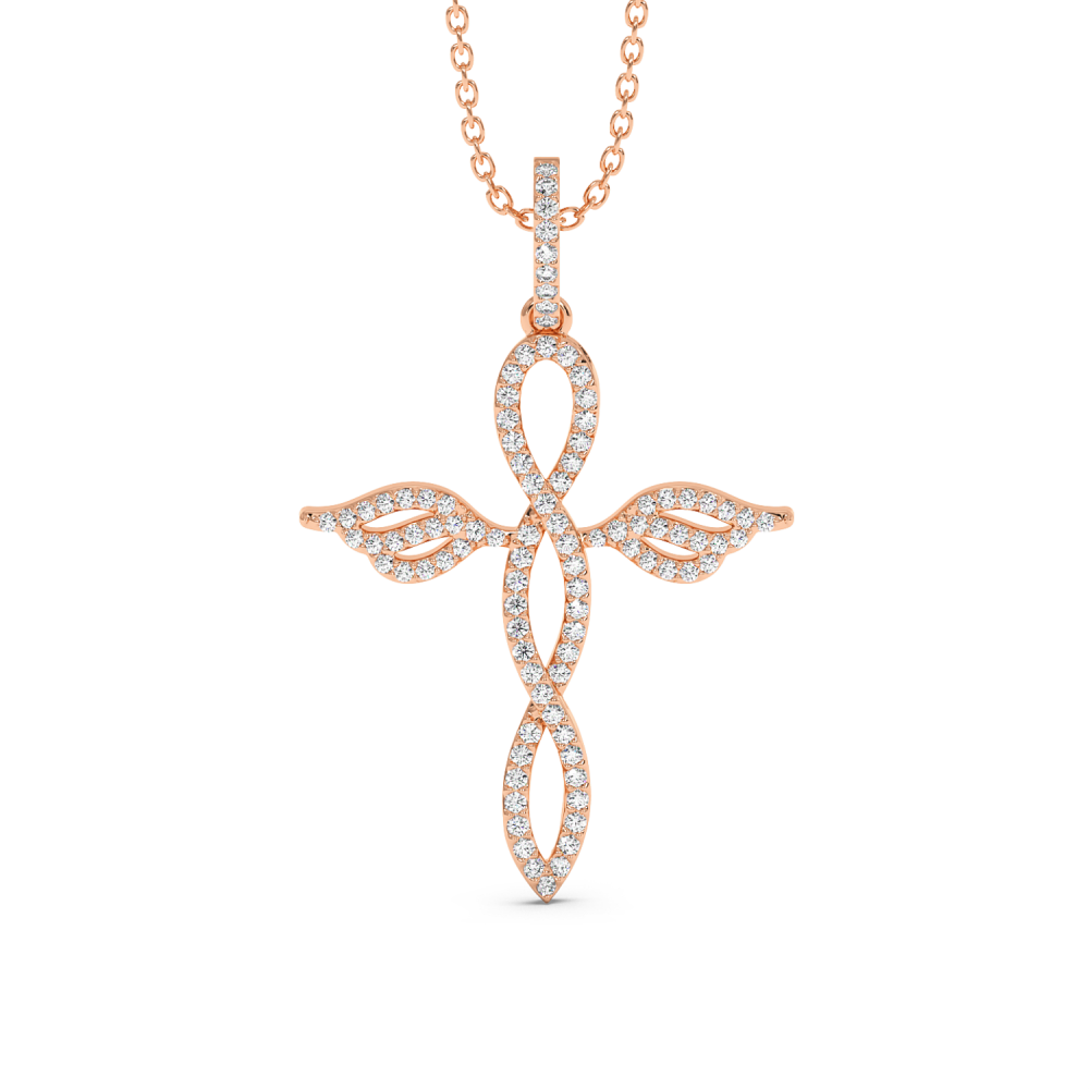 Pandantiv Cruciulita cu Diamante de 0.35ct