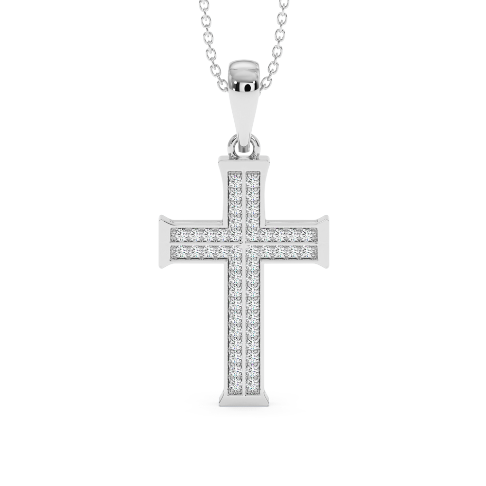 Pandantiv Cruciulita cu Diamante de 0.40ct