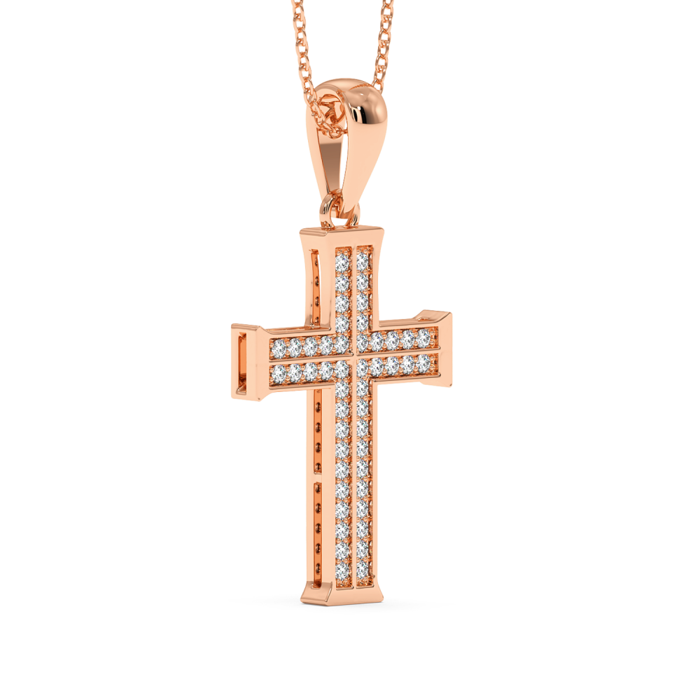 Pandantiv Cruciulita cu Diamante de 0.40ct