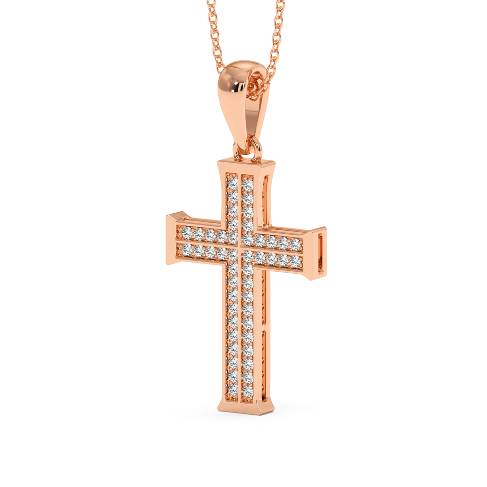 Pandantiv Cruciulita cu Diamante de 0.40ct