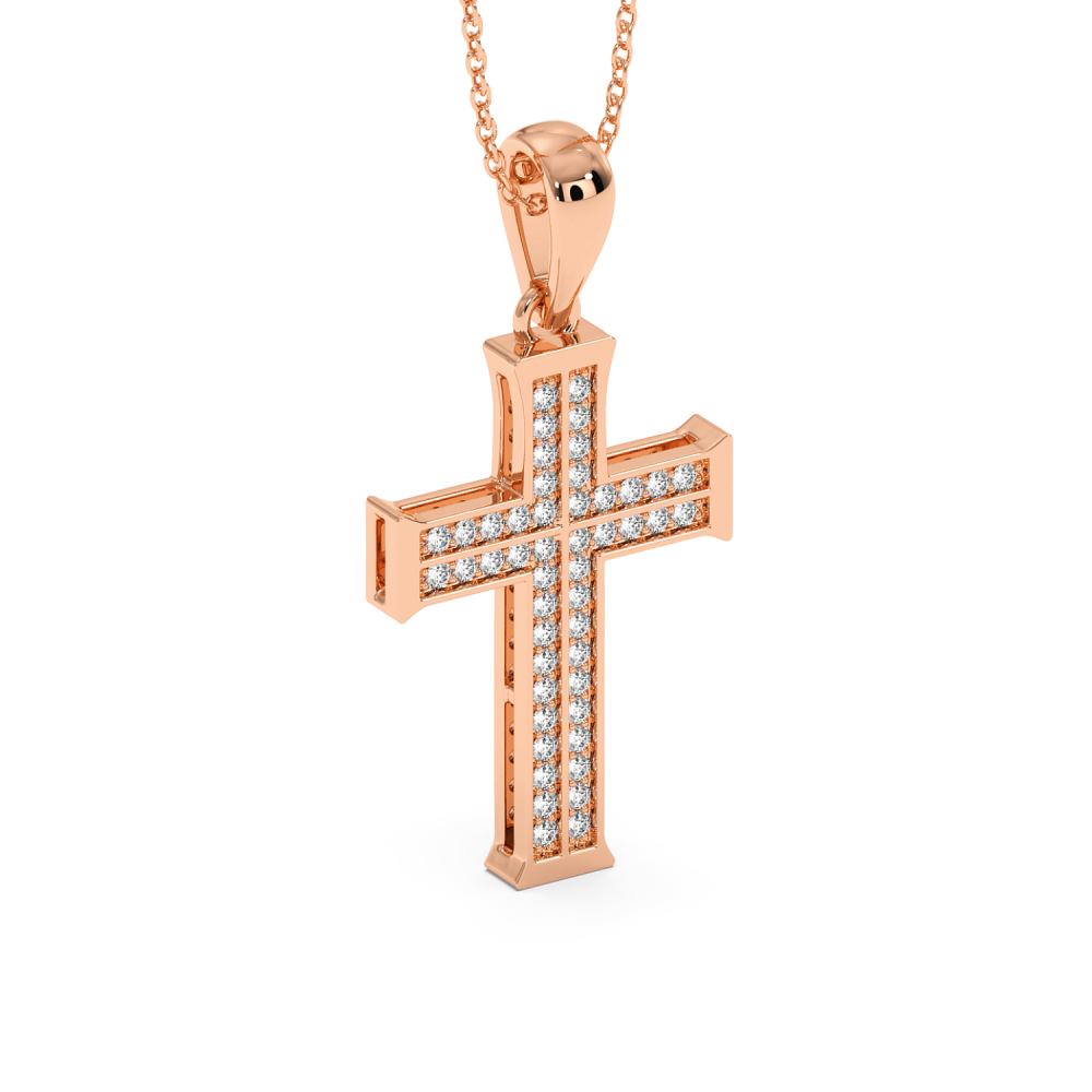 Pandantiv Cruciulita cu Diamante de 0.40ct