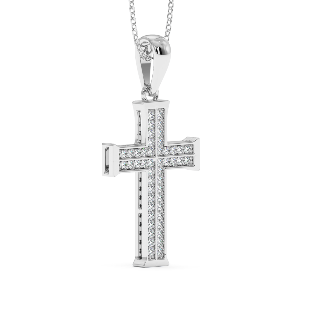 Pandantiv Cruciulita cu Diamante de 0.40ct