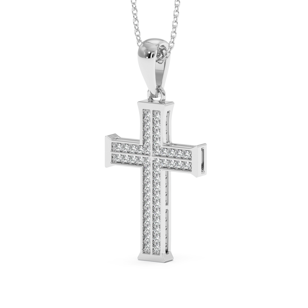 Pandantiv Cruciulita cu Diamante de 0.40ct