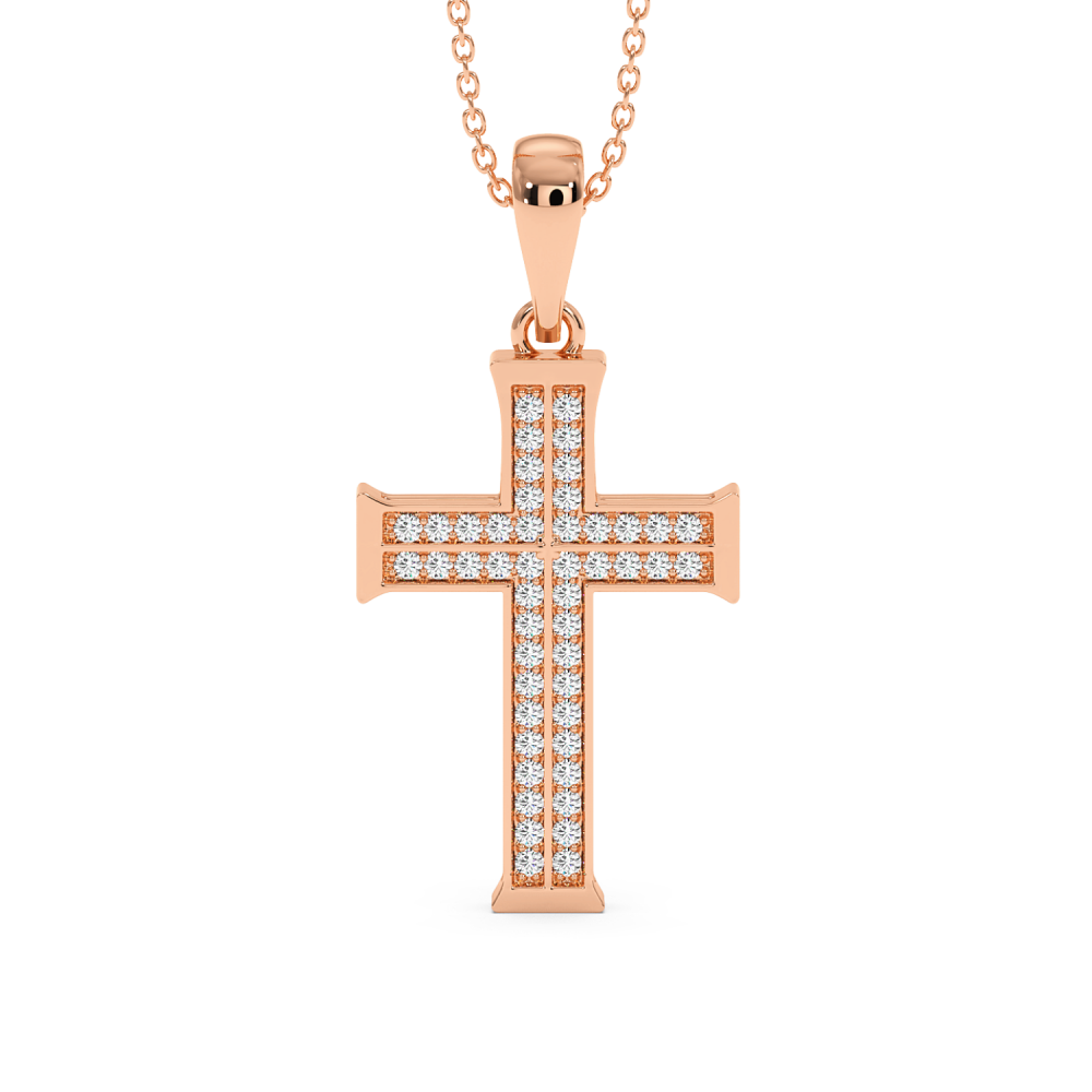 Pandantiv Cruciulita cu Diamante de 0.40ct