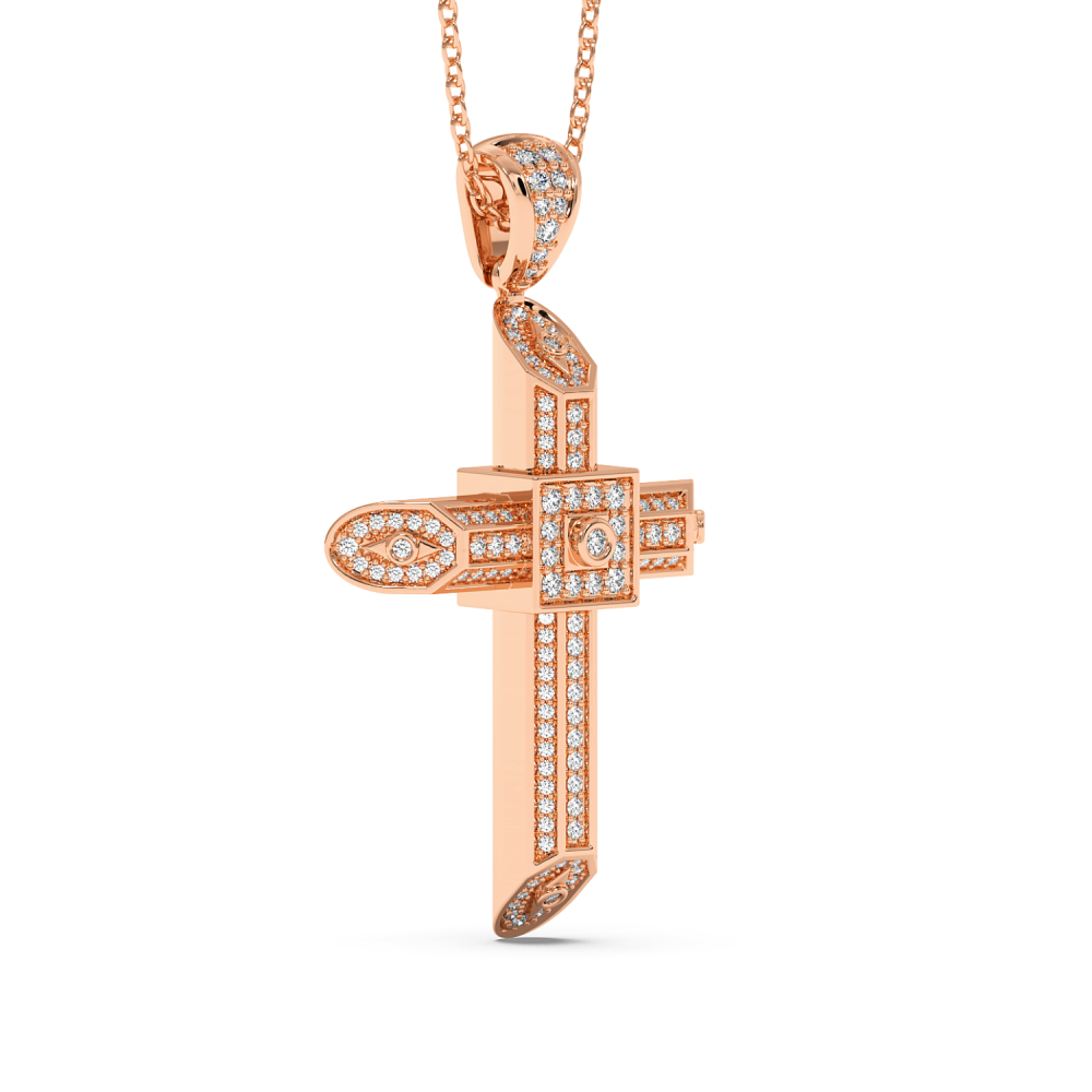 Pandantiv Cruciulita cu Diamante de 0.60ct