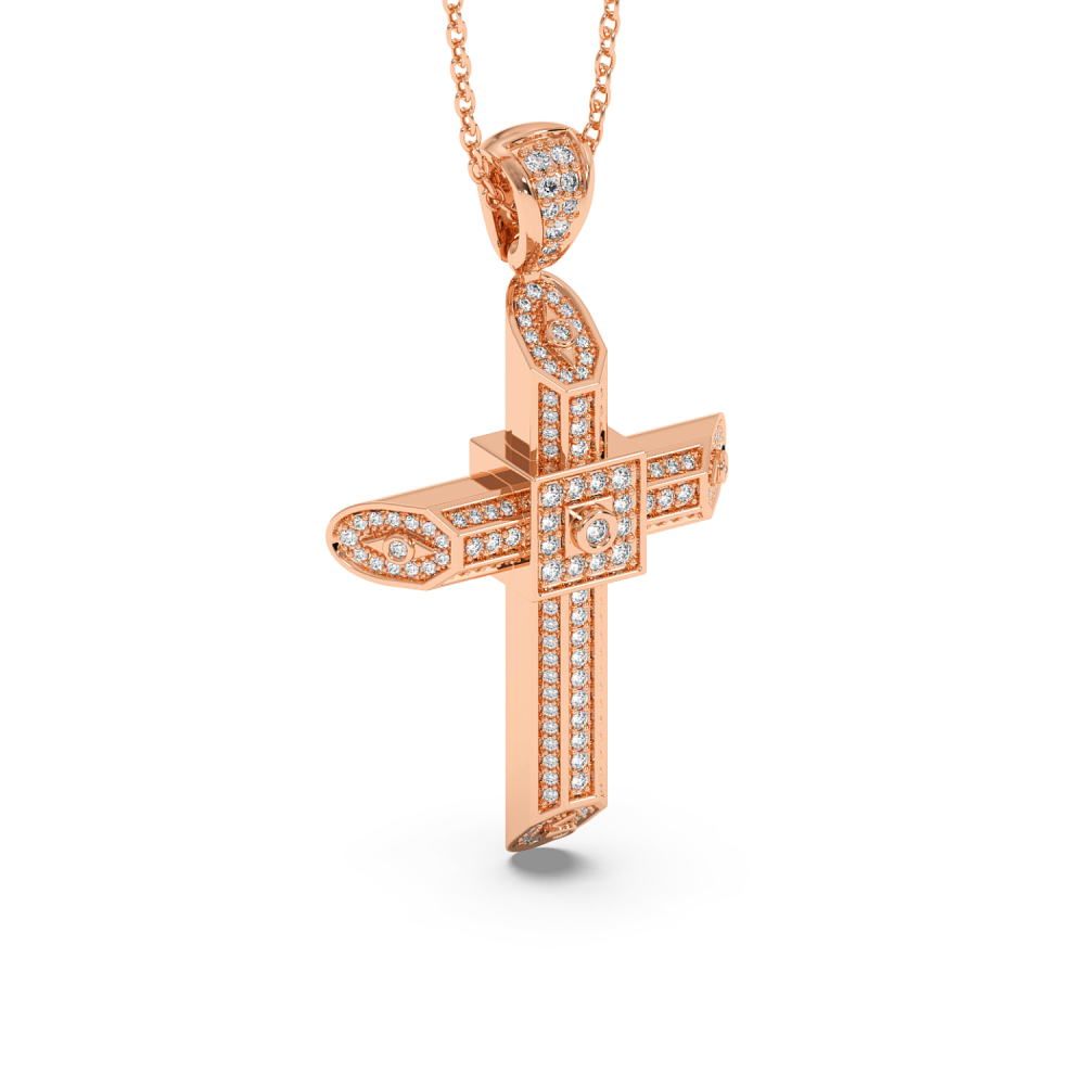 Pandantiv Cruciulita cu Diamante de 0.60ct