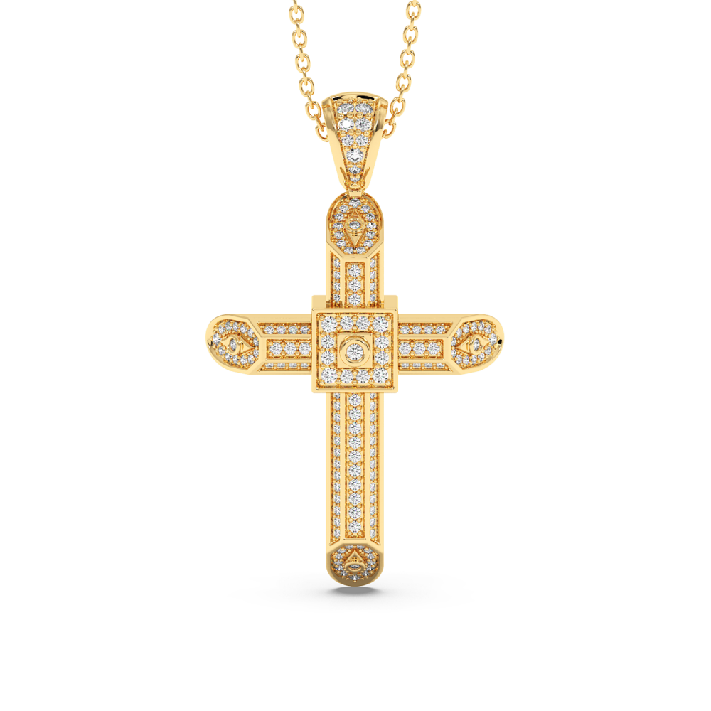 Pandantiv Cruciulita cu Diamante de 0.60ct