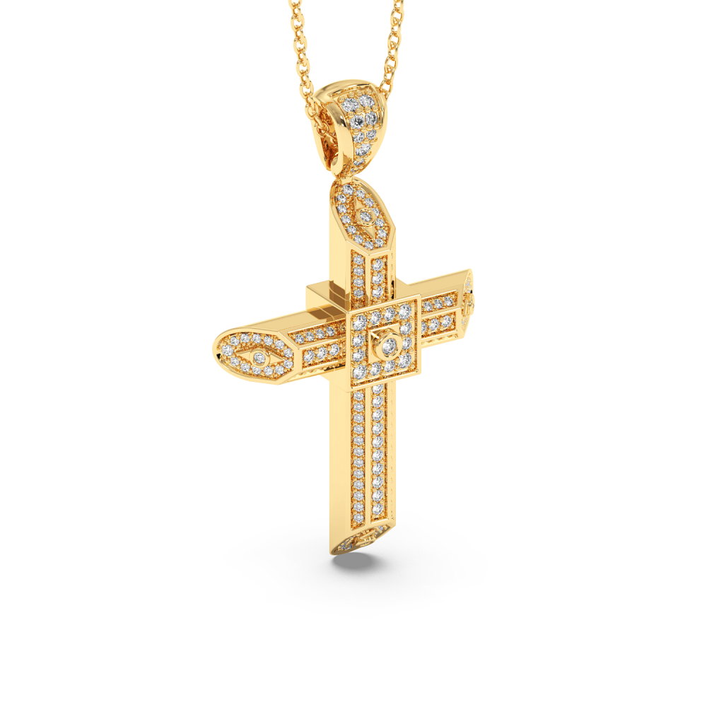 Pandantiv Cruciulita cu Diamante de 0.60ct