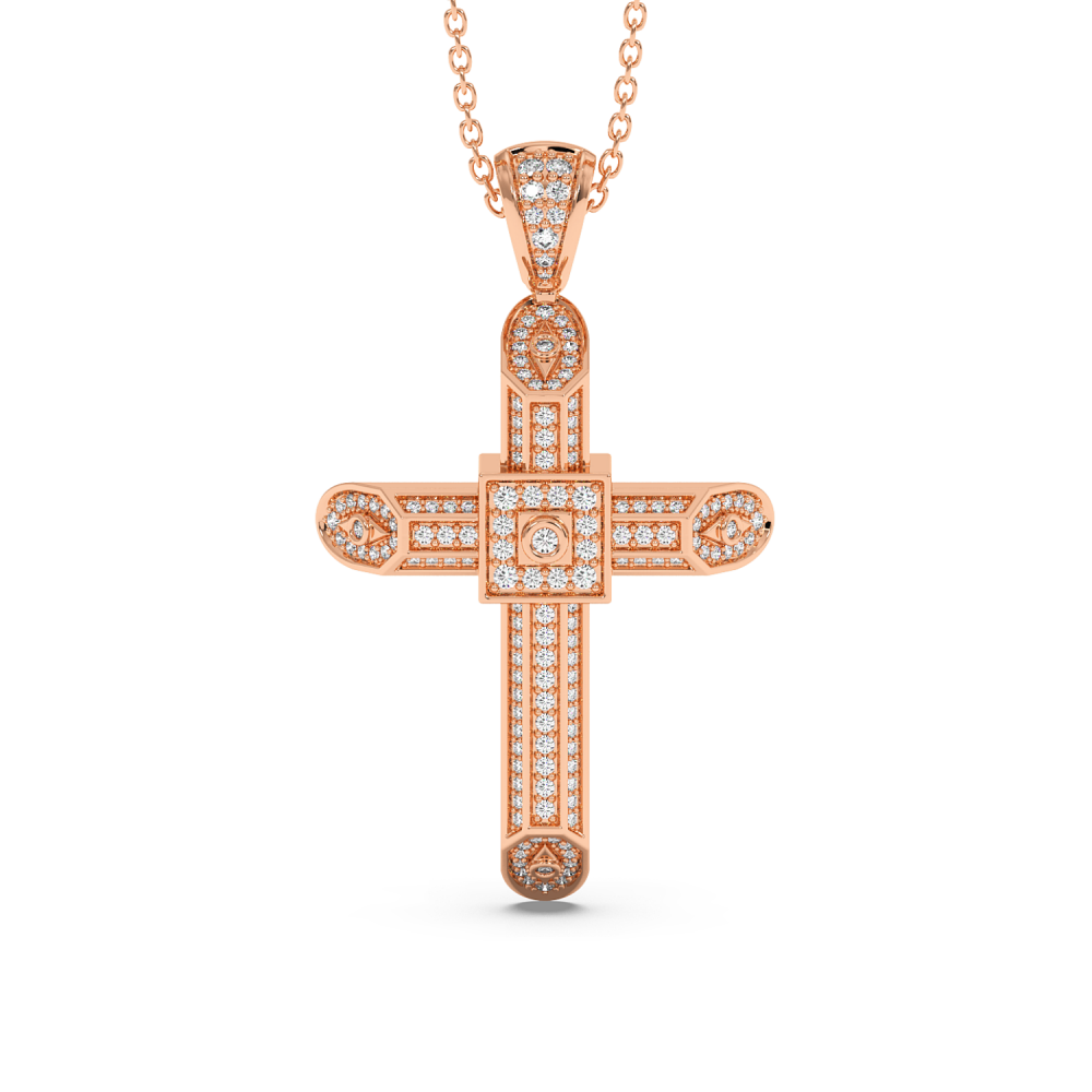 Pandantiv Cruciulita cu Diamante de 0.60ct