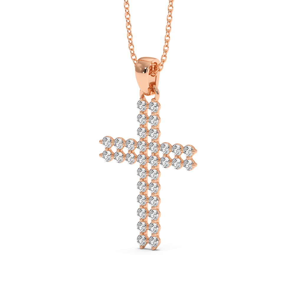 Pandantiv Cruciulita cu Diamante de 1.12ct