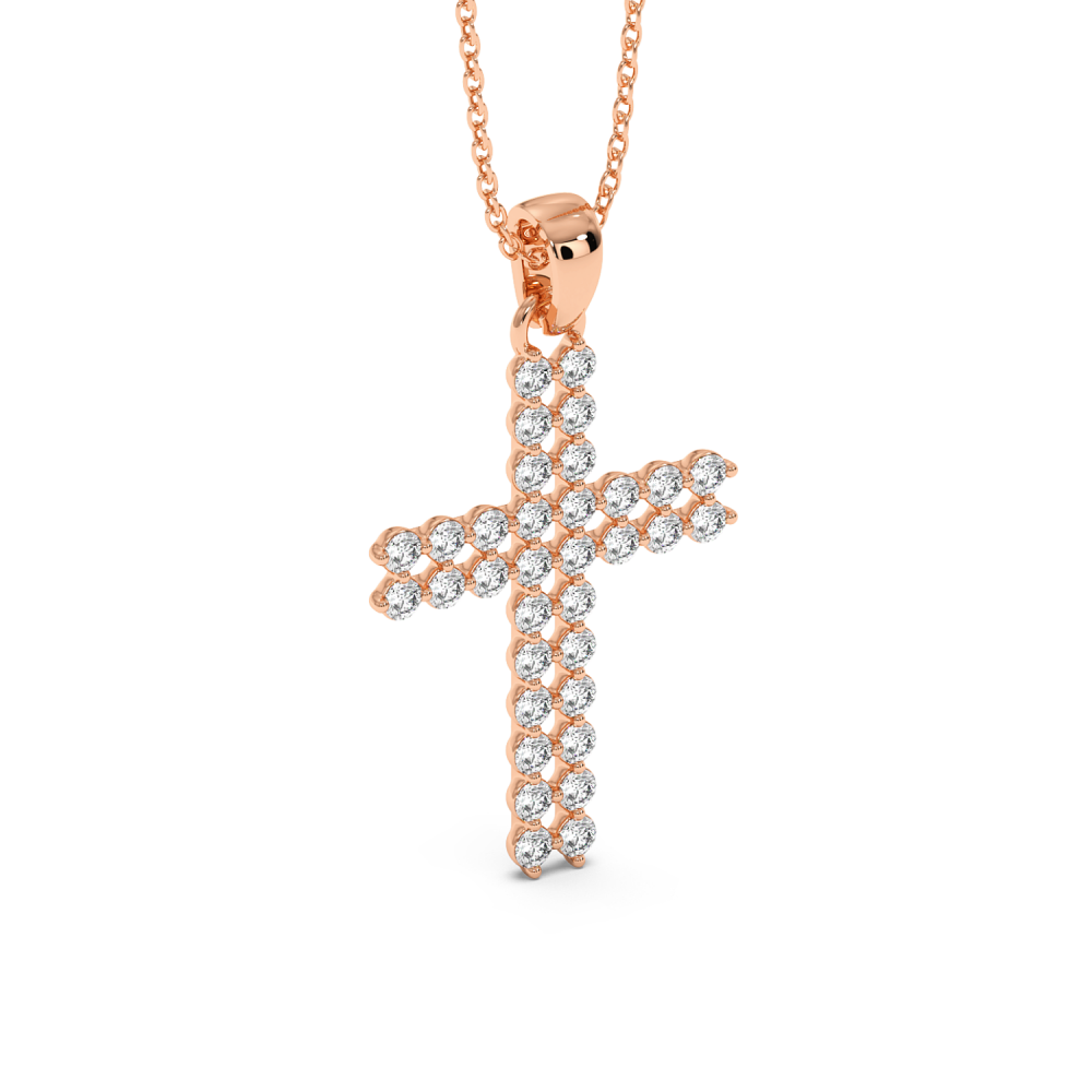 Pandantiv Cruciulita cu Diamante de 1.12ct