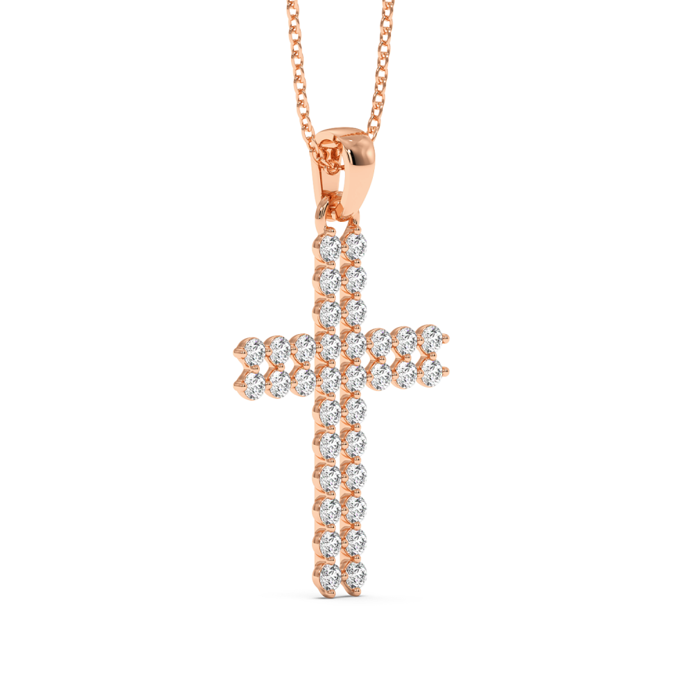 Pandantiv Cruciulita cu Diamante de 1.12ct