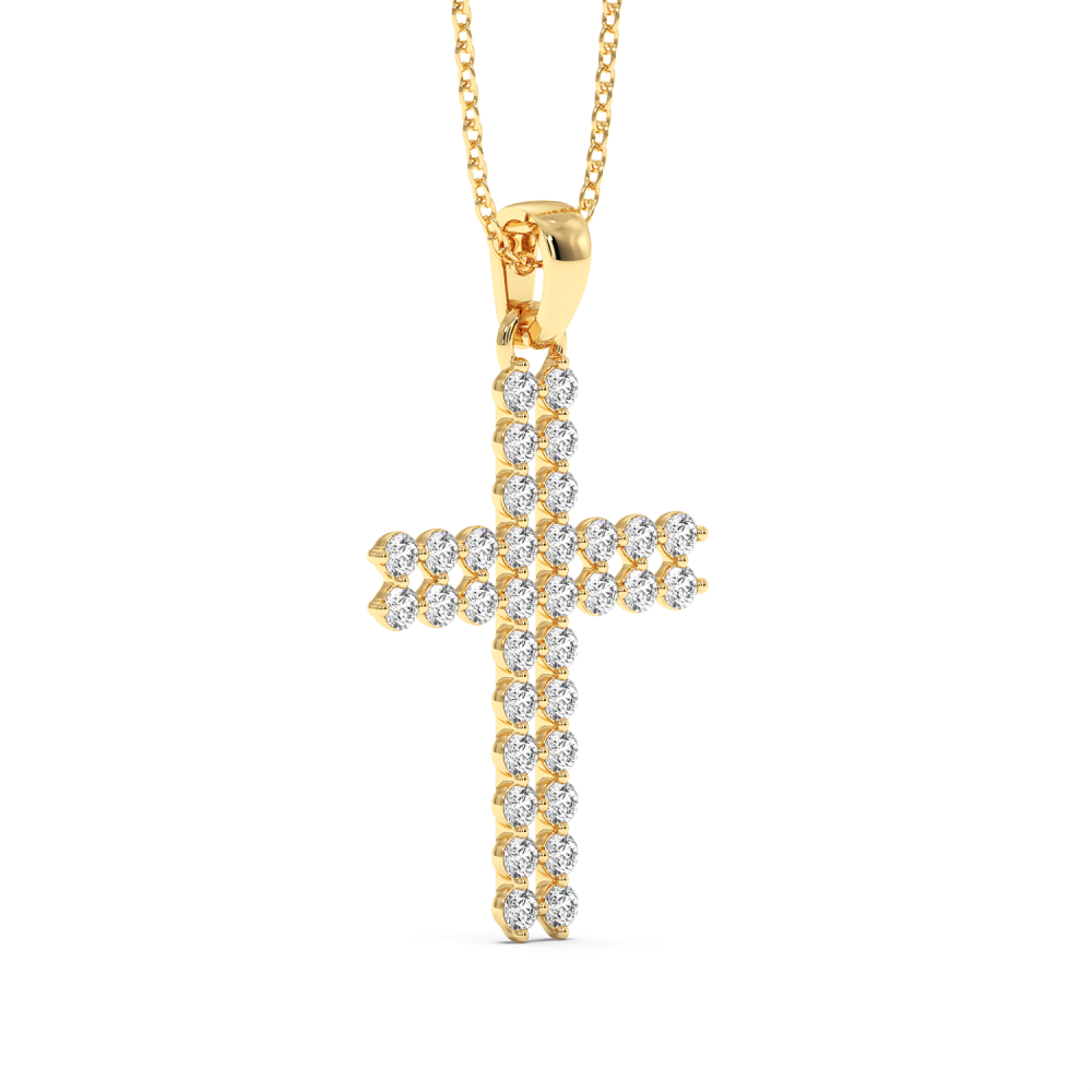 Pandantiv Cruciulita cu Diamante de 1.12ct