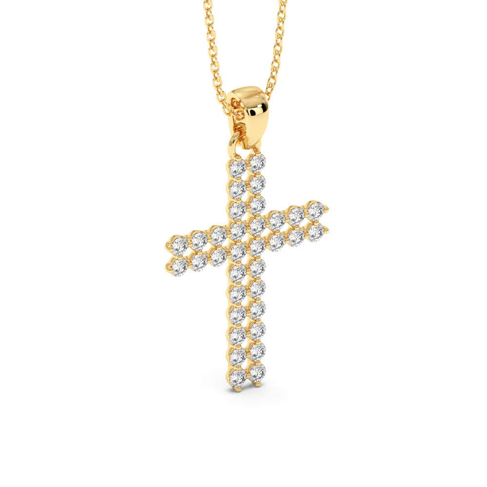 Pandantiv Cruciulita cu Diamante de 1.12ct