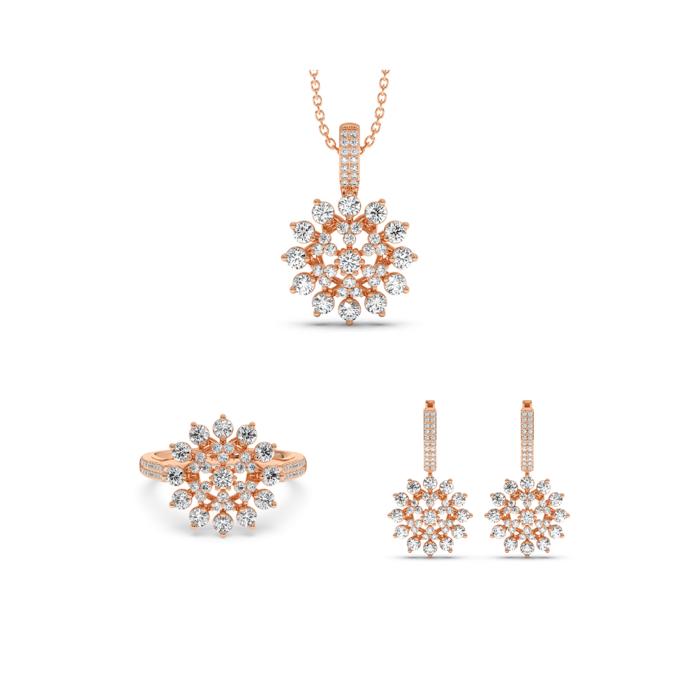 Set de Bijuterii cu Diamante de 4.28ct