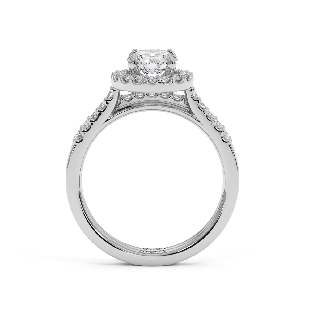 Set Inel de Logodna cu Diamant Central de 0.75ct si Diamante Laterale de 0.42ct