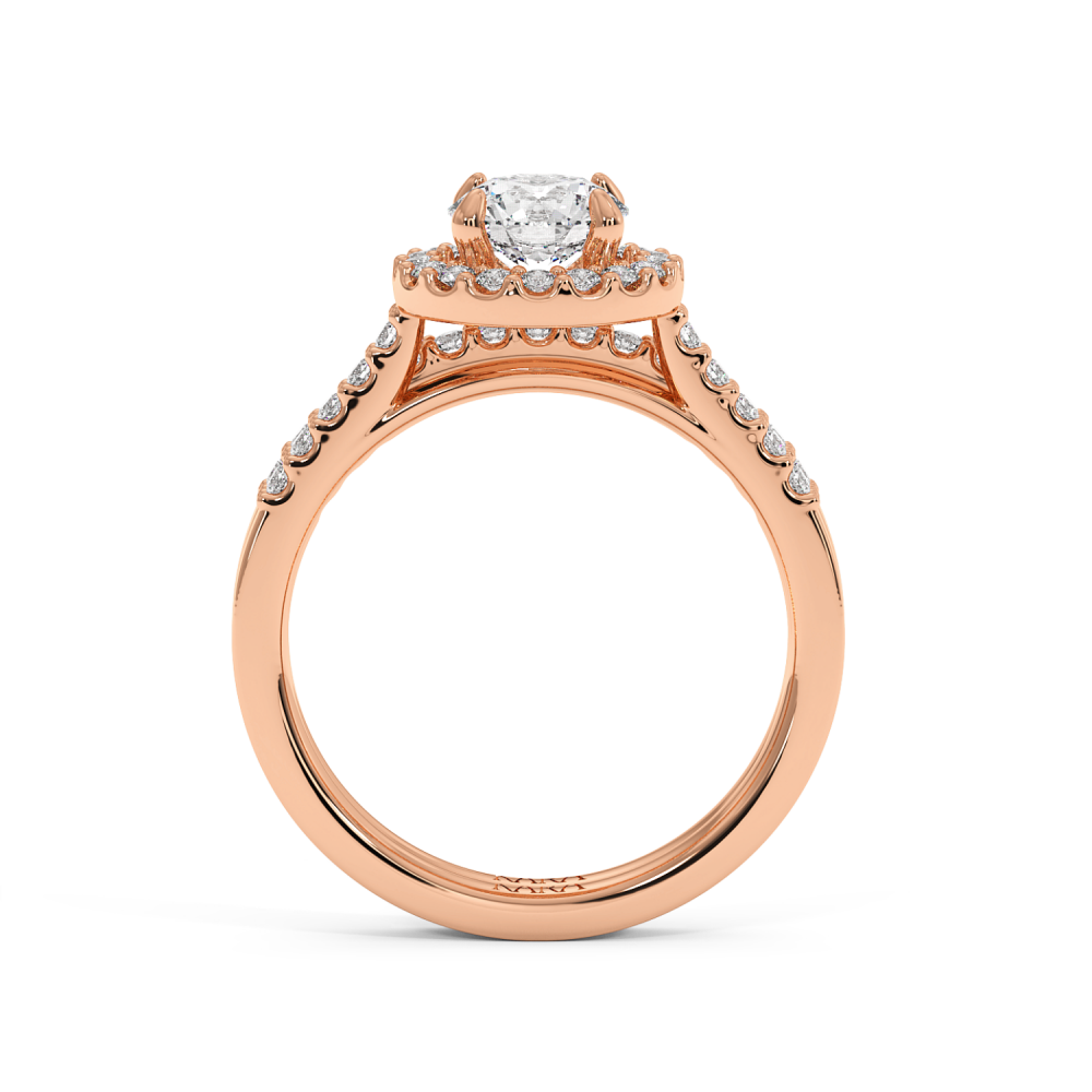 Set Inel de Logodna cu Diamant Central de 0.75ct si Diamante Laterale de 0.42ct