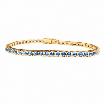 Bratara Tennis cu Blue Topaz  de 4.50 ct