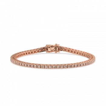 Bratara Tennis cu Diamante Brown de 4.60 ct