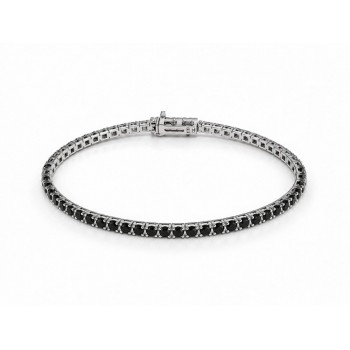 Bratara Tennis cu Diamante Negre de 2.95 ct