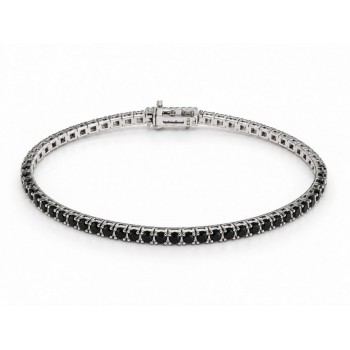 Bratara Tennis cu Diamante Negre de 3.78 ct