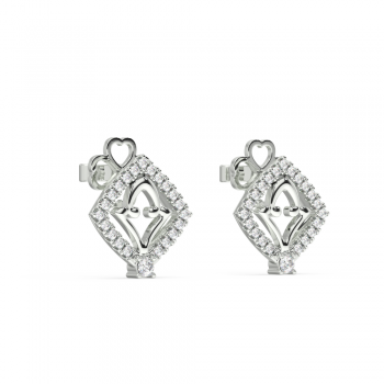 Cercei cu diamante de 0.10 ct